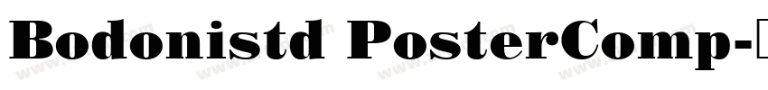Bodonistd PosterComp字体转换